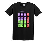 zhen xin cai Standard Model of Particle Physics Science Geek Universal Couples Super Cosplay Cool T-Shirt Black XL
