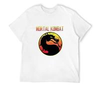 zhen xin cai Todl Mortal Kombat Logo T-Shirt T-Shirt White3XL