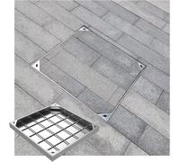 ZHENCHAO Couvercle d'inspection Invisible 5 cm de Haut 40 x 40 cm (15,7 x 15,7 po) - Couvercle de Regard affleurant avec Base Convient pour Une Utilisation extérieure Solutions pour pelouse