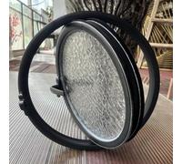 ZHENCHAO Fenêtre de hangar ronde, pivotante à 360°, en verre de sécurité ventilé, avec hublot intérieur pivotant en option, en aluminium, pour salle de bain, cuisine et chambre (Noir)