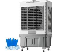 ZHENCHAO Refroidisseur évaporatif Mobile Industriel - Climatiseur Commercial à Haut débit d'air, 3 Vitesses réglables, pour Une Utilisation intérieure et extérieure