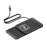 ZHENCU Chargeur Induction pour Ford Foucs MK2 MK3 MK4 Kuga MK2 Mustang Edge CMax, Câble Chargeur 2-en-1, Induction Compatible, Voiture Tapis Charge Rapide Antidérapant,1M-USB