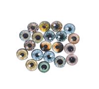 ZHENGCI Lot de 20 yeux artificiels en verre pour yeux d'animaux - Accessoire pour yeux de dinosaure