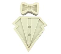 ZHENGCI Moule en silicone pour gâteau en forme de chemise en forme de nœud