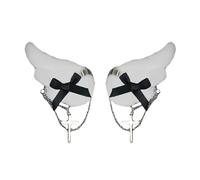 ZHENGCI Pince à cheveux en forme d'aile pour filles punk, épingles à cheveux avec nœud, accessoires pour cheveux