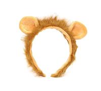 ZHENGCI Serre-tête oreilles de lion pour femme, étudiants, carnavals, animes, personnage de personnage de lions, bandeau d'oreille de lion, bandeau en peluche pour cheveux de Noël