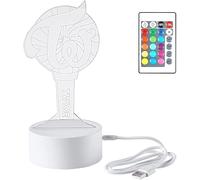ZHENGGE Kpop Twice LED double 16 couleurs avec télécommande USB Acrylique Décoration de la maison