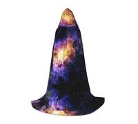Zhengjia Cape à capuche avec imprimé galaxie dans l'univers - Accessoires de cosplay pour adulte/enfant - Costume pour bal masqué, Halloween, fête de famille