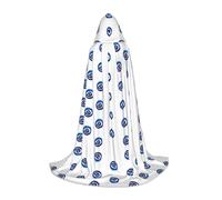Zhengjia Cape à capuche avec imprimé mauvais yeux - Accessoire de sorcière pour adulte et enfant - Déguisement pour bal masqué, Halloween, fête de famille