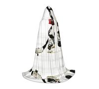 Zhengjia Cape à capuche pour Halloween, motif hockey sur glace, accessoires de cosplay pour adulte/enfant, déguisement pour bal masqué, Halloween, fête de famille