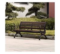 ZHENGQIAN Banc de Terrasse de 180 cm,Banc de terrasse | Avec dossier et siège en bois confortable,résistant aux intempéries avec Pieds épais,cité de 300kg,pour Porche, Cour, Jardin