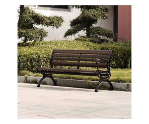 ZHENGQIAN Banc de Terrasse de 180 cm,Banc de terrasse | Avec dossier et siège en bois confortable,résistant aux intempéries avec Pieds épais,cité de 300kg,pour Porche, Cour, Jardin