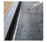 ZHENGQIAN Gouttière Extérieure,Caniveau de Drainage pour Mini-terrasse en Acier Inoxydable 304,Drainage Rapide, Moins Sujet aux obstructions et à l'accumulation de débris(H5*W7CM/H1.96*W2.75IN)