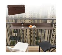 ZHENGQIAN Table de Balcon,Balcon Rabattable,Suspendue réglable en Hauteur for Garde-Corps de Balcon,Imperméabiliser,Table Pliante multifonctionnelle de Loisirs,(L120*w27cm/L47.2 * 10.6IN)