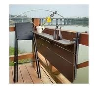 ZHENGQIAN Table Pliante Balcon,Barre de Balcon Pliable for Jardin,Table Pliante multifonctionnelle de Loisirs,résistant aux intempéries,pour Usage extérieur et intérieur(L80*w37cm/L31.5*W14.6IN)