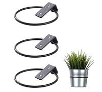 ZhengZ Lot de 3 Support Mural pour Pot de Fleur,Support de pot de Fleur Pliable en Métal, mur de Support de pot de Fleur Extérieur de Jardin à la Maison (17,5 x 15 x 6,2 cm)