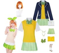 zhengzhouyuetu Nakano Yotsuba Cosplay Costumes The Quintessential Quintuplets Personnage Fancy Dress Up Adulte Uniforme tenues Ensemble complet Halloween Carnaval Party