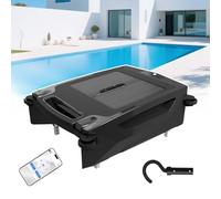 zhenmaster Aspirateur Automatique Piscine Solaire, Contrôle Bluetooth - Skimmer sans Fil 3.4L avec Navigation Intelligente & Évitement des Obstacles, Idéal pour 100㎡