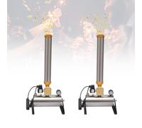 zhenmaster Can-on à Confettis Autoportant et Portable avec Base Facile à Déplacer Pack de 2 Lanceur de Confettis Télécommande Sans Fil avec Angle Réglable Pour Événements, Mariage, Fête