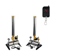 zhenmaster Can-on à Confettis Propre et Facile à Utiliser Pack de 2 Lanceur de Confettis Professionnel Machine Puissante 150W avec Télécommande Sans Fil et Angle Réglable Autoportant