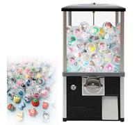zhenmaster Distributeur Automatique De Bonbons Et Capsules, Machine Gashapon Commerciale avec Rotation 360°, Grande Capacité Et Haute Sécurité, Idéal pour Parc D’Attractions Et Magasins(Black)