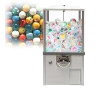 zhenmaster Distributeur De Capsules Et Bonbons, Machine Gashapon Commerciale, Grande Capacité 200 Pièces, Rotation 360°, Fonctionnement sans Électricité, Parfait pour Arcade Et Événements(White)