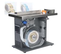 zhenmaster Étiqueteuse De Coin Semi-Automatique 90° ±0,5mm, Machine D’Étiquetage PLC pour Emballages Cosmétiques, Électroniques, Alimentaires Et Produits De Laboratoire Industriel