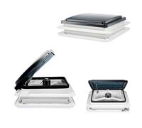 zhenmaster Lanterneau de Toit pour VR avec Ventilateur d'Extraction, Ventilateur d'Extraction 12V pour Camping-Car, Ventilateur de Van Aménagé, Ventilation Réversible Ultra Silencieuse