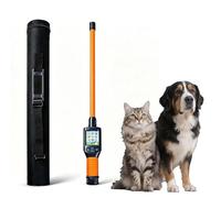 zhenmaster Lecteur De Puce pour Bétail De 134,2 kHz, Lecteur D’étiquette Universel pour Animal, Prend en Charge Plus De 20000 Lectures par Charge, Buzzer Et Vibration pour L’Identification