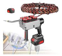 zhenmaster Machine Automatique à Passer Les Fils | Batterie Lithium Longue autonomie | Tête Flexible + Moteur Haute température | Parfait pour rénovation intérieure(25000mah,15m-Line)