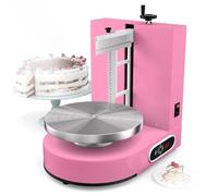 zhenmaster Machine Automatique De Décoration De Gâteaux, Machine D'étalage Et De Lissage De Crème Au Beurre Pour Gâteaux De 4 à 12 Pouces, Plateau Tournant De Table Réglable (60-320 Tr/Min)