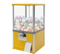 zhenmaster Machine Gashapon Commerciale, Distributeur Automatique De Bonbons Et Capsules Jouets, Rotation 360°, Grande Capacité avec Sécurité, Idéal pour Arcade, Parcs Et Magasins(Yellow)
