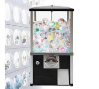 zhenmaster Machine Gashapon Professionnelle, Distributeur Capsule Et Bonbons, Grande Capacité avec Serrure De Sécurité, Fonctionnement Mécanique sans Électricité, Idéal pour Magasins Et Parcs(Black)