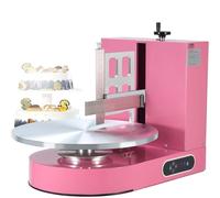 zhenmaster Machine Professionnelle De Lissage De Gâteaux (200 W), Plateau Tournant Automatique Pour Glaçage (60-320 Tr/Min), Lame Horizontale Réglable Jusqu'à 7,9 Pouces De Hauteur
