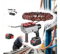 zhenmaster Outil de Filetage Mural électrique Automatique | Machine à câbler 21V avec Batterie Rechargeable | Adaptée pour travaux électriques, plomberie, télécom, rénovation(25000mah,30m-Line)