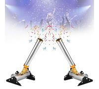 zhenmaster Pack de 2 - Machine à Confettis Puissante avec Télécommande - Can-on à Confettis Professionnel 150W - Projections Hautes - Angle Réglable Pour Scène, Mariages, Fêtes