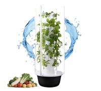 zhenmaster Potager Vertical sans Terre avec lumières LED & Pompe - Système hydroponique pour Balcon ou intérieur - Plantation Propre et Rapide - Jusqu’à 36 Plantes(36Holes+LED)