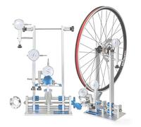 zhenmaster Réglage Professionnel De Roues De Vélo, Outil D’Alignement Réglable pour Hubs 55-200mm, avec 3 Jauges pour Corrections Latérale, Radiale Et du Rotor De Frein, Réparation De Jantes(Blue)