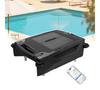 zhenmaster Robot Solaire pour Piscines avec Détection d’Obstacles - Nettoyeur App Bluetooth, Autonomie 6h, Double Vitesse, pour Piscines Sel & Chlore Jusqu’à 100㎡