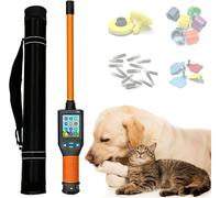 zhenmaster Scanner D’étiquette Auriculaire pour Animaux avec Écran LCD, Lecteur De Puce pour Animaux Domestiques De 134,2 kHz pour Chien/Chat/Porc/Animal, Mémoire Jusqu’à 20000 Données