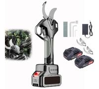 zhenmaster Sécateur Électrique 21V SK5 - Taille Sans Effort Branches 78mm - Pour Professionnels du Jardinage, Arboriculture - Manche Télescopique, 2 Batteries, Écran LCD(Withoutpole)