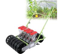 zhenmaster Semoir Multi-Rangs pour Jardin, planteur Manuel Portable pour légumes. Disponible en modèles à 1/2/3/4/5/6 Rangs, Placement Uniforme des graines pour Le Chou et Le Persil.(5row)