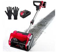 zhenmaster Souffleuse À Neige sans Fil 20V avec 2 Batteries 4.0Ah Et Affichage LCD, Pelle Électrique 1200W, Largeur 32cm Et Portée 8m, Idéale pour Allées, Terrasses Et Escaliers