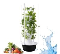 zhenmaster Tour hydroponique Intelligente à 5/7/9 étages avec éclairage LED - Jardin sans Sol pour Fruits, légumes, Fleurs - Économie d’Eau 90% - ABS résistant aux U-V(36Holes+LED)