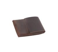 ZHENNB 1. Porte-cartes et porte-monnaie en cuir fait à la main - Étui de crédit rétro pour homme et femme en cuir essentiel pour le voyage, Couleur café.