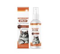 ZHENNB 4floz Spray dissuasif pour chats Extraits d'agrumes Utilisation intérieure et extérieure Pour chats grimpant sur les lits et les dommages causés par les meubles