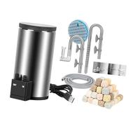 ZHENNB Filtre d'aquarium efficace en acier inoxydable avec mécanisme silencieux intégré et alimentation USB pour boîtiers marins de 30 à 40 cm Ventilateur compact pour réservoir de poissons
