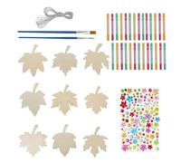 ZHENNB Lot de 6/9/12 carillons pour enfants - Motif feuilles d'automne - Pour peinture et coloriage - Décoration