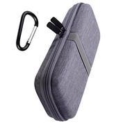 ZHENNB Petit étui de transport rigide en tissu Oxford résistant aux chocs pour disques durs, accessoires électroniques, cordon et câble, gris