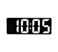 ZHENNB Réveil numérique avec lecture de la température, affichage LED lumineux, opérations silencieuses, format 12/24 heures, fonction répétition, horloge de bureau silencieuse